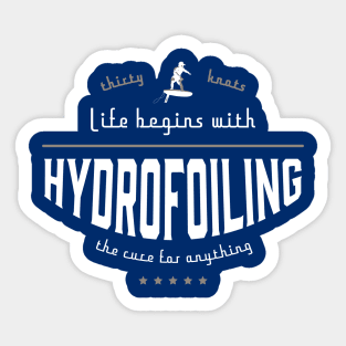 Life begins with Hydrofoiling Sticker